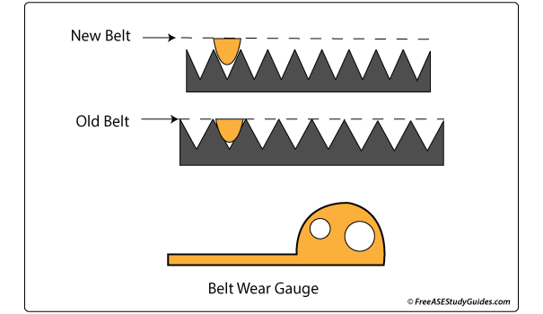 Belt wear gauge