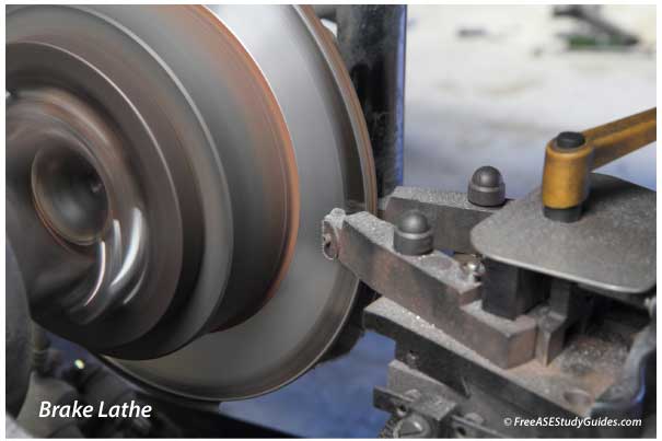 Brake lathe.