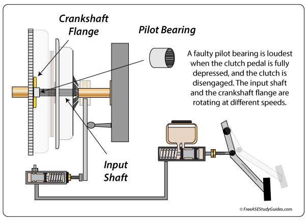 Clutch pilot bearing diagnosis.