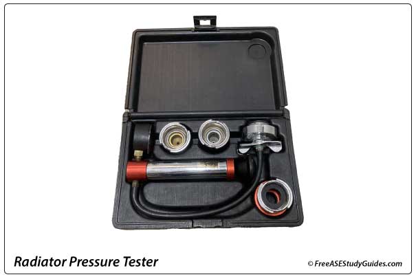 Radiator pressure tester kit.