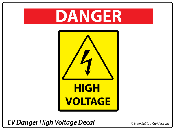 High voltage sign.