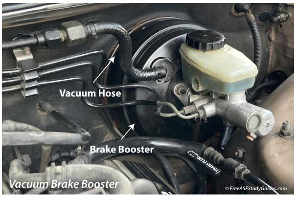 Vacuum brake booster.